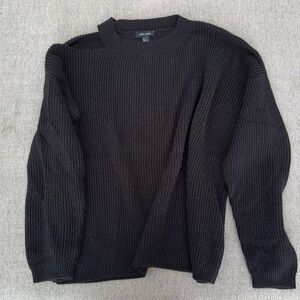 New Look black cutout sweater